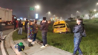 Siniestro de tránsito en Tababela, en la parte nororiental de Quito. (AMT)