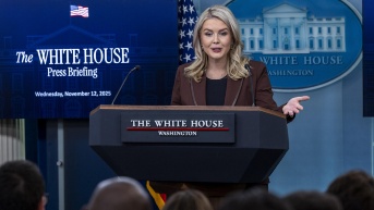 La portavoz de la Casa Blanca, Karoline Leavitt. (SHAWN THEW / EFE)