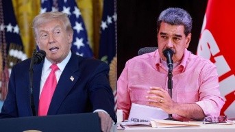 Presidente de Estados Unidos, Donald Trump y el presidente de Venezuela, Nicolás Maduro (Composición Ecuavisa)