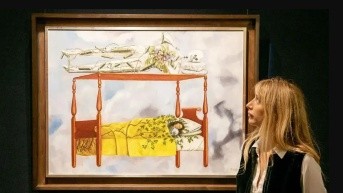 "El sueño (La cama)" fue pintado durante una época turbulenta en la vida de Kahlo. (Getty Images)