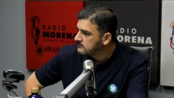 El alcalde de Guayaquil, Aquiles Álvarez, en una entrevista en Radio Morena. (Captura de pantalla.)