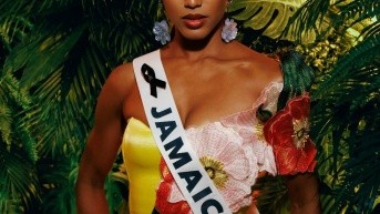 Miss Jamaica en la ceremonia previa a la final de Miss Universo. (RRS)