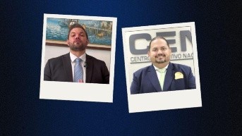 Mario Cuvi (izq.) y Juan Carlos Rodríguez, autoridades designadas por el Ministerio de Educación. (Internet)