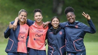 Jugadores de la selección femenina de Ecuador en un entrenamiento (Foto: La Tri)