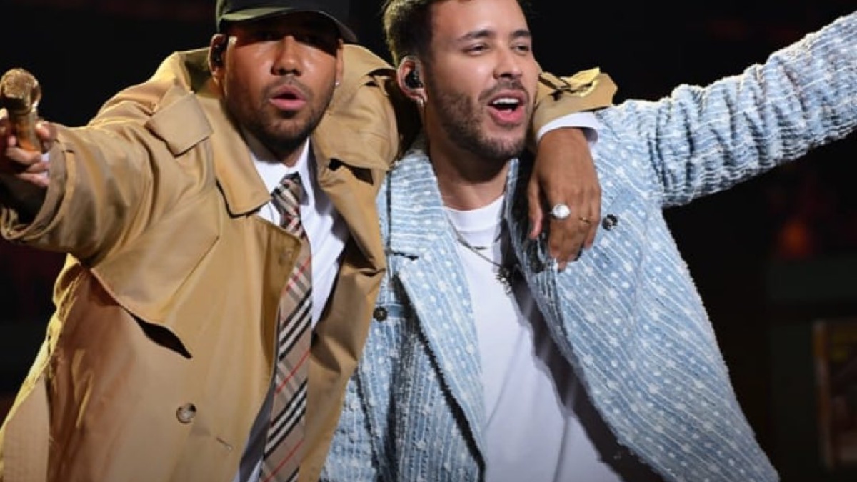 Prince Royce y Romeo Santos en el Madison Square Garden. (RRSS)