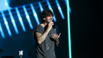Melendi en su concierto en Buenos Aires. (RRS)