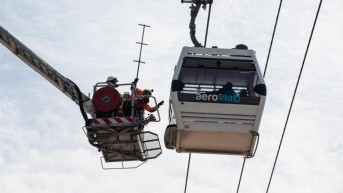 Imagen de un simulacro en Aerovía, Guayaquil. (Televistazo)