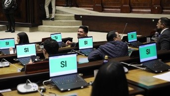 Votación a favor de la proforma 2026 (Asamblea Nacional)