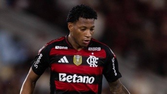 Gonzalo Plata vio la final de la Copa Libertadores entre Flamengo y Palmeiras desde las gradas. (Redes sociales)