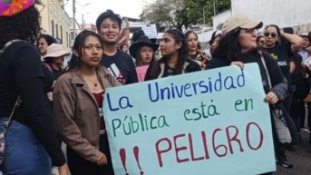 Protestas universitarias (Cortesía)