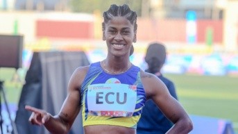 Anahí Suárez, atleta ecuatoriana. (ARCHIVO)