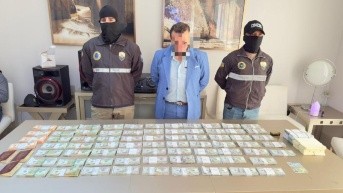 El italiano Colonico P. fue sentenciado a cuatro de prisión por producción, tenencia y tráfico de instrumentos destinados a la falsificación de moneda. (Policía Nacional)