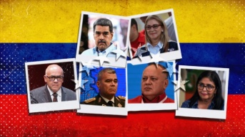 Arriba: Nicolás Maduro y Cilia Flores.