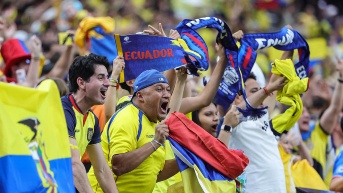 Fans de Ecuador en una imagen de archivo durante la Copa América 2024 en Estados Unidos. (AFP)
