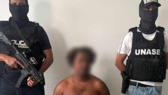 Alias Bob Marley -señalado como pieza clave de los Chone Killers- fue capturado en Durán. (API)