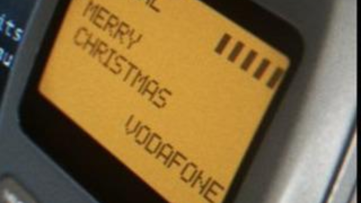 “Feliz Navidad”, el mensaje que dio origen al SMS. (RRSS)
