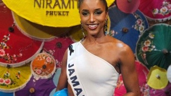 Miss Jamaica durante la previa de Miss Universo 2025. (RRSS)