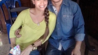 Pepe Tola y su hermana en 2014. (RRS)