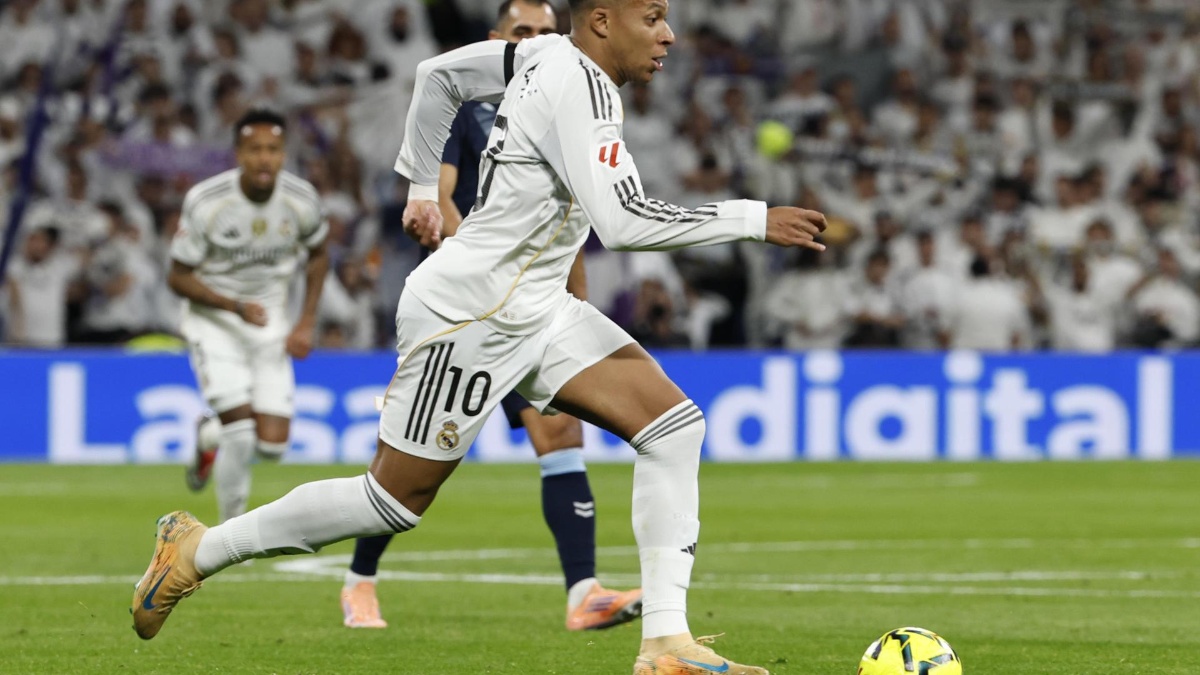 Kylian Mbappé, durante el partido contra el Celta del pasado domingo. (EFE)
