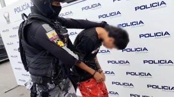 Imagen de un menor detenido en Durán. (Policía Nacional)
