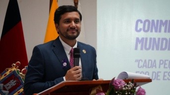 Jimmy Martin en un evento público. (Ministerio de Salud)