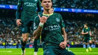 Jugadores del Manchester City venció al Real Madrid. (Manchester City)