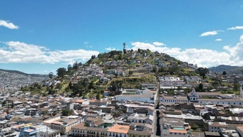 Imagen panorámica del Centro Histórico de Quito. (Cortesía de Quito Informa)