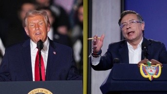 Donald Trump, presidente de Estados Unidos, y Gustavo Petro, presidente de Colombia. (Composición Ecuavisa)