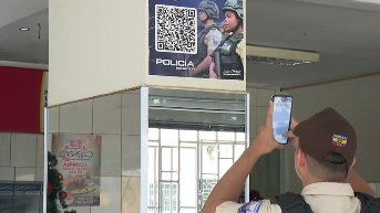 La policía ha instalado 7 000 códigos QR en Guayas.