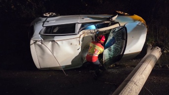 Choques en la av. Simón Bolívar, este 26 de diciembre