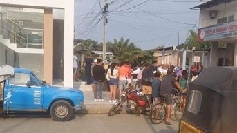 Lugar donde ocurrió el hecho violento. (Redes sociales)