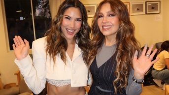 Alejandra Jaramillo y Thalía. (Foto: Instagram.)