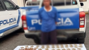 El sujeto fue detenido en Esmeraldas. (Policía Nacional)