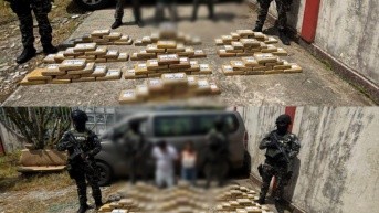 Tres detenidos en dos operaciones por tráfico de drogas en la provincial de Napo. (Policía Nacional)