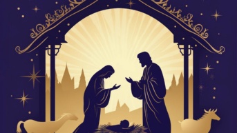 Foto animada sobre el nacimiento de Jesús. (Freepik)