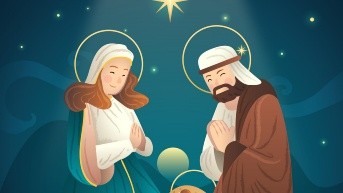 Foto animada sobre el nacimiento de Jesús. (Freepik)