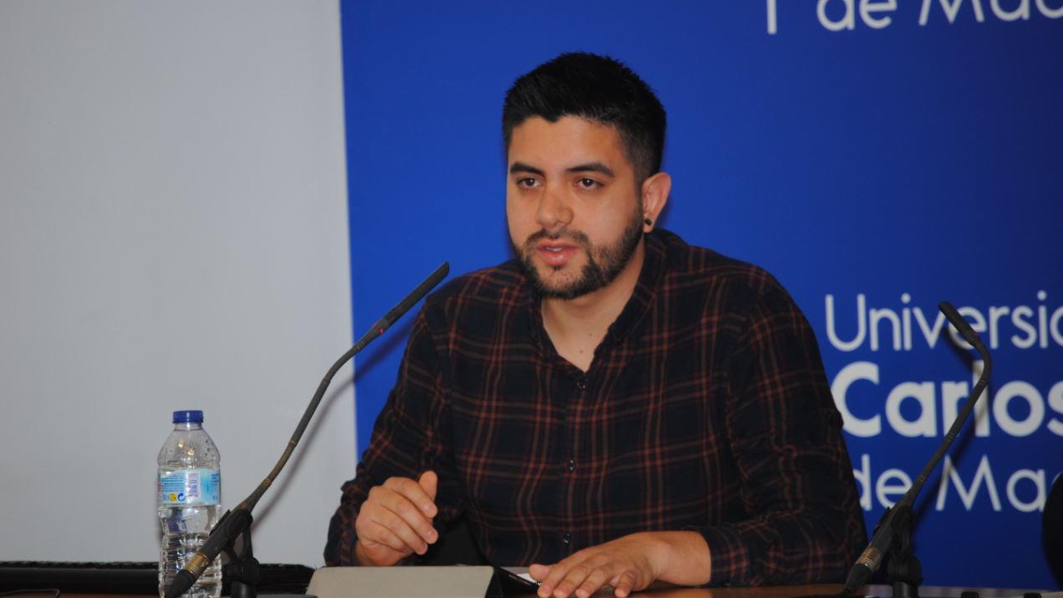 Carlos Serrano en una fotografía de 2020. (Cuenta X @idhbc_uc3m)