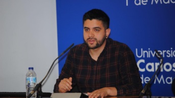 Carlos Serrano en una fotografía de 2020. (Cuenta X @idhbc_uc3m)