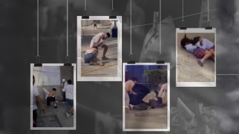 Según el Código Orgánico Integral Penal (COIP), las peleas callejeras pueden ser sancionadas como delitos o contravenciones. (Capturas de video)