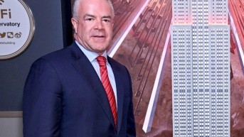 Raúl Rocha fotografiado en el Empire State Building el 22 de noviembre de 2024 en la ciudad de Nueva York. (Roy Rochlin/Getty Images para Empire State Realty Trust/AFP)