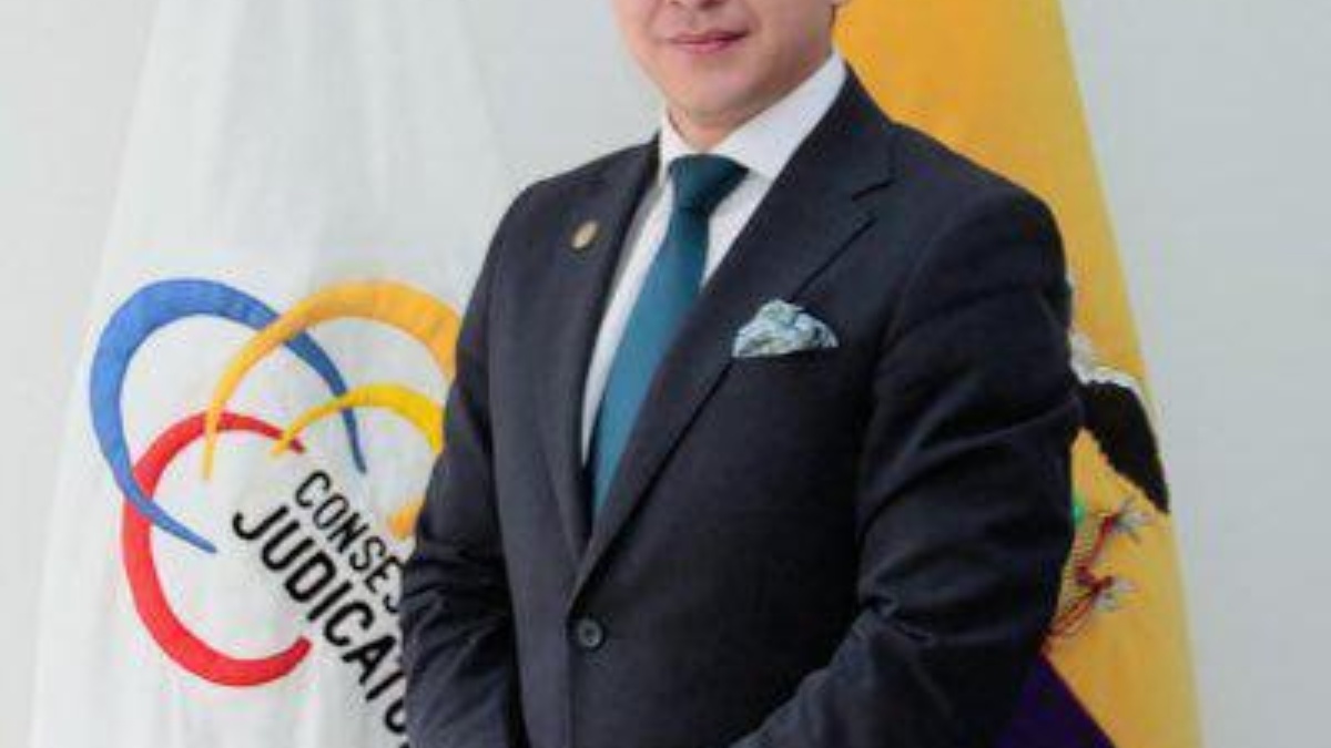 Fotografía de Henry Gaibor, quien presidió al Consejo de la Judicatura de Pichincha. (@HenryGaiborF)