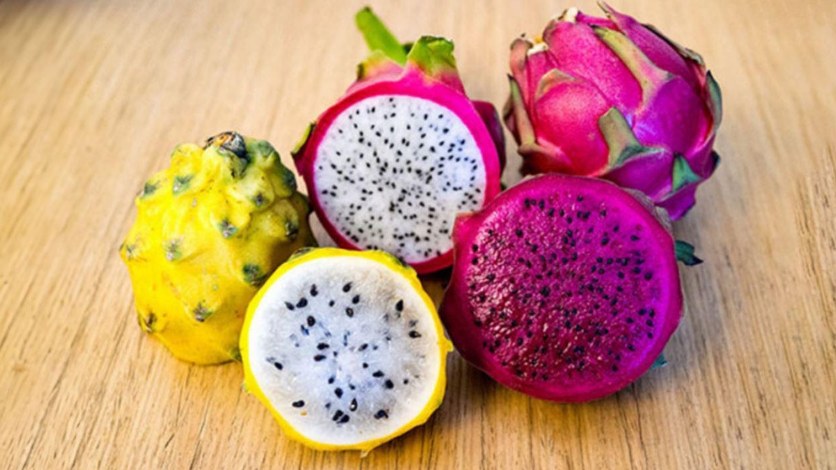 Imagen de la pitahaya amarilla y roja. (Ministerio de Producción)