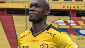 Felipe Caicedo, jugador de Barcelona SC. (ARCHIVO)