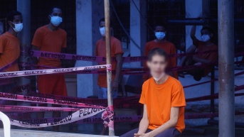 Imagen de archivo de reclusos de la Penitenciaría del Litoral. (API)