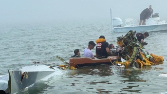México: avión de la Marina cae en la bahía de Galveston durante traslado médico. (RRSS)