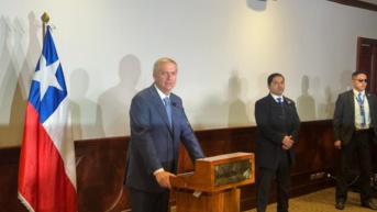 José Antonio Kast, presidente de Chile, en declaraciones a la prensa. (Paúl Romero/Ecuavisa)