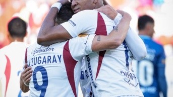 Michael Estrada celebra un gol con Liga de Quito contra Universidad Católica por la última fecha del primer hexagonal de la LigaPro (Foto: Liga de Quito)