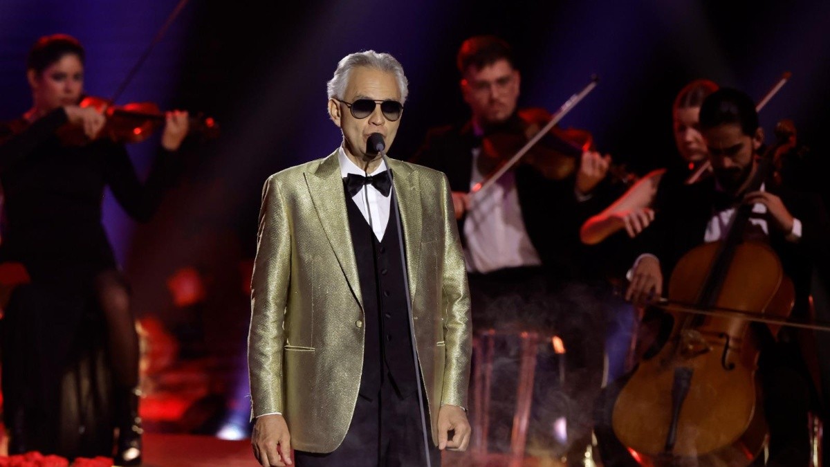 Andrea Bocelli durante uno de sus conciertos. (RRSS)