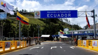 Una imagen del puente internacional de Rumichaca, frontera entre Ecuador y Colombia. (Archivo)