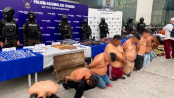El operativo Apolo 34 también dejó varias personas capturadas por su presunta vinculación con actividades criminales. (Ecuavisa)